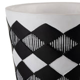 Resin Wood Diamond 3-Leg Planter Pot