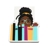 Bookshelf Magnetic Page Marker | Bookmarks |Black Literature