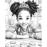 Crowns and Curls Coloring Book