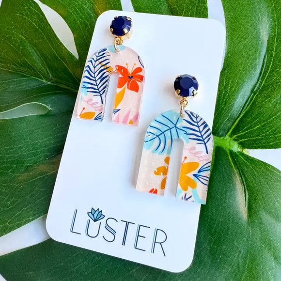 Floral Drop Earrings