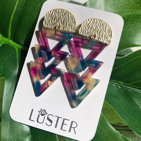 Geometric Acrylic  Earrings