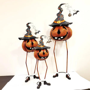 Long Legged Witch Hat Wearing Jack-O-Lantern