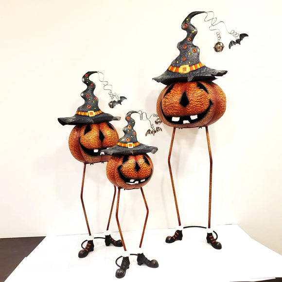 Long Legged Witch Hat Wearing Jack-O-Lantern