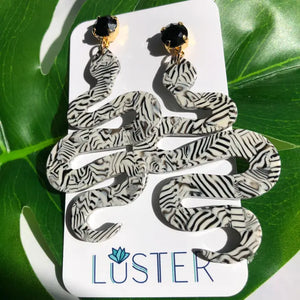 Serpent Drop Earrings