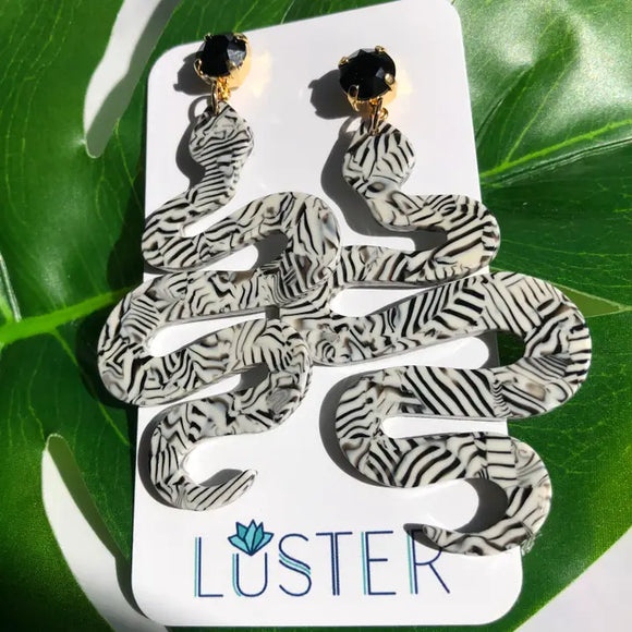 Serpent Drop Earrings