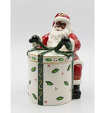 Santa with Gift Cookie Jar