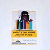 Bookshelf Magnetic Page Marker | Bookmarks |Black Literature