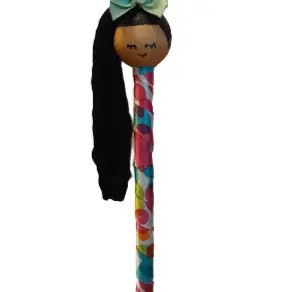 Ponytail Pen with Polka Dots