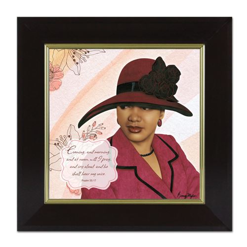 Virtuous Woman Psalm 55:17 Framed Art