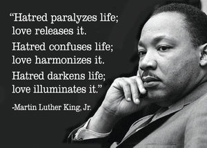 Martin Luther King "Hatred/Love" quote magnet
