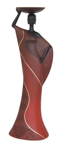 Candleholder - Tribal Woman in Red