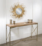Gold Foil Sunburst Wall Mirror