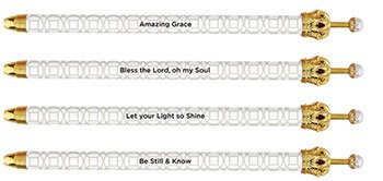 Crown Pen - Silver Pattern