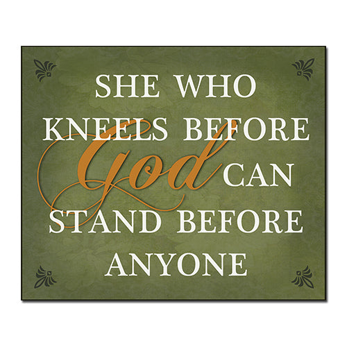 She Who Kneels Wall Plaque