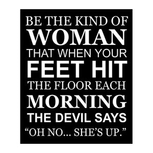 Oh No She's Up  Wall Plaque