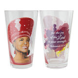 Ladies With Hat Drinking Glasses
