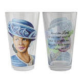 Ladies With Hat Drinking Glasses