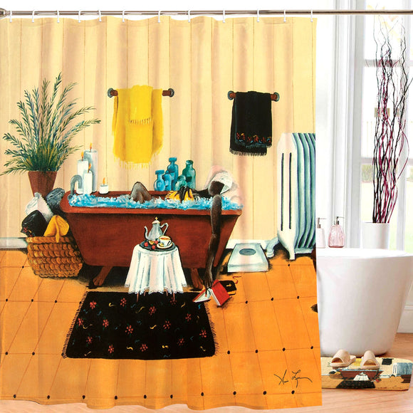 Steeping and Soaking Shower Curtain