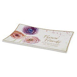 Trinket Tray - Forever Friends, a friend loves at all times -Proverbs 17:17