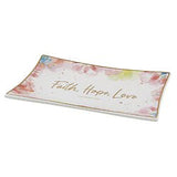 Trinket Tray - Faith, Hope, Love -I Corinthians 13:13