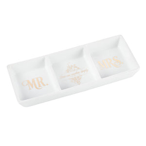 Mr. and Mrs. Porcelain Trinket Tray