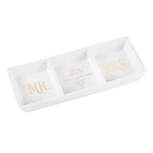 Mr. and Mrs. Porcelain Trinket Tray