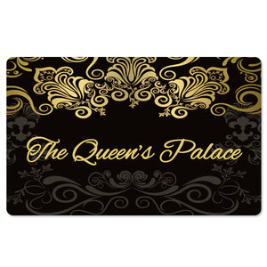Black The Queen's Palace Interior Floor Mat
