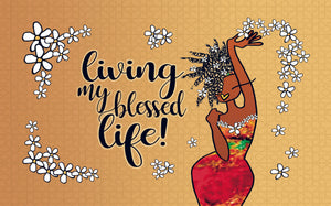 Living My Blessed Life Interior Floor Mat