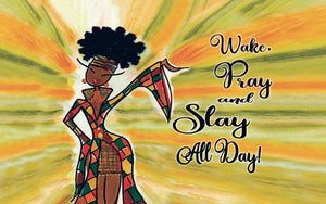 Wake, Pray and Slay Interior Floor Mat