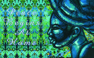 Peace Begins Interior Floor Mat