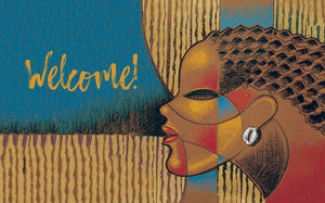 Composite of a Woman Interior Floor Mat