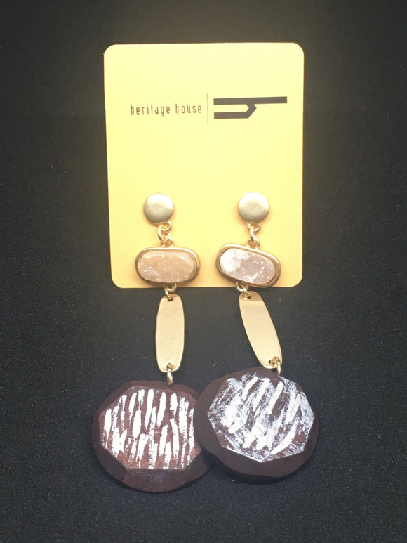 Glistening Sandstone Earrings