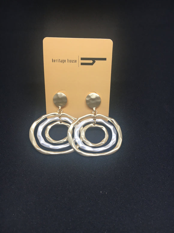 Gold and Silver Earrings