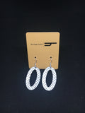Textured Oval Earrings