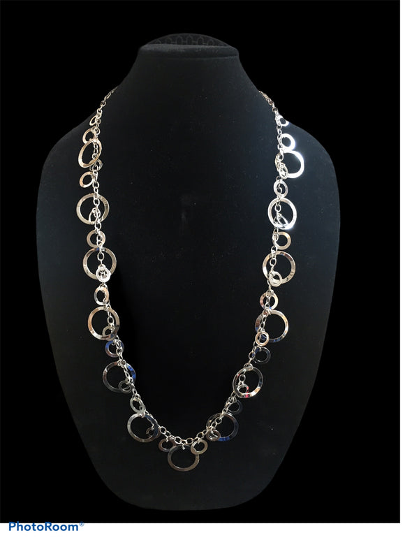 Silver Circles Necklace