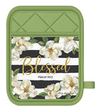Blessed Magnolia Oven Mitt/Pot Holder Set