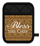 Bless the Chef Oven Mitt/Pot Holder Set