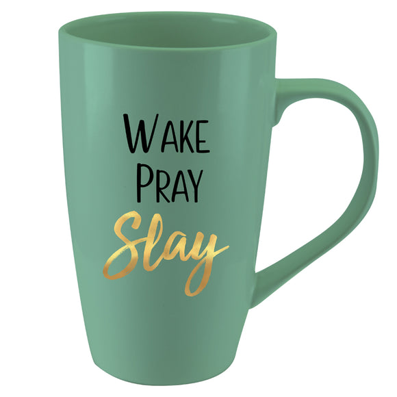 Wake, Pray Slay Latte Mug
