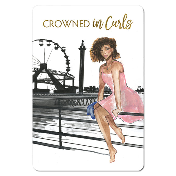 Crowned in Curls Magnet