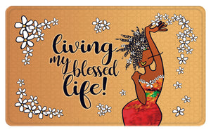 Living My Blessed Life Memory Foam Bath Mat
