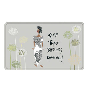 Keep those Blessings Coming Memory Foam Bath Mat