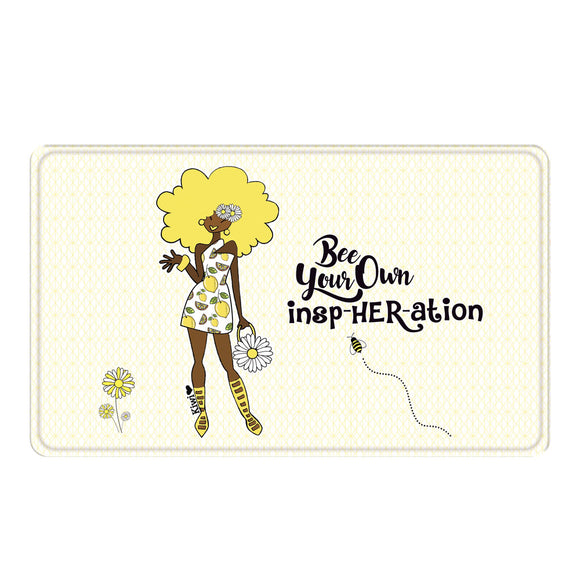 Bee Your Own InspirHeration Memory Foam Bath Mat