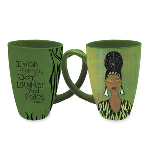 Joy, Laughter and Peace Latte Mug