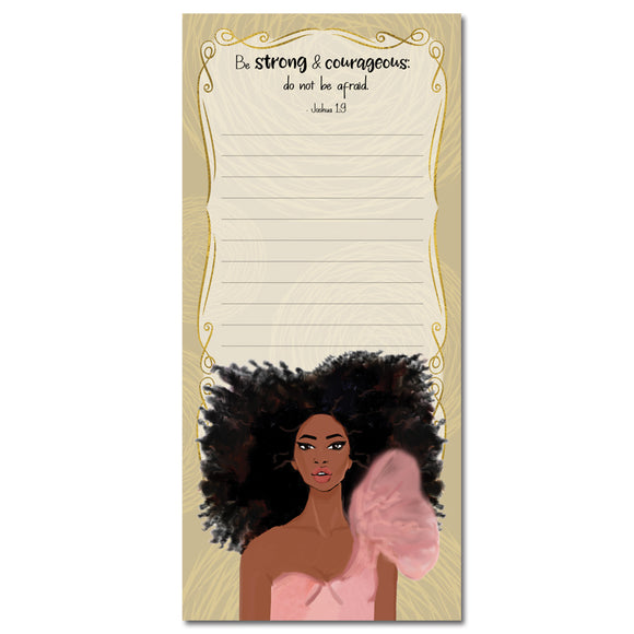 Be Strong and Courageous Magnetic Note Pad
