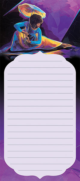 Praise Dancer with Umbrella Magnetic Note Pad
