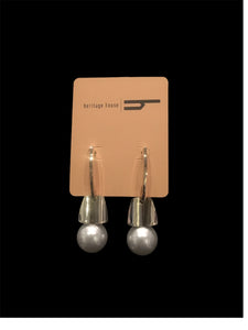 Pearl and Gold Earrings