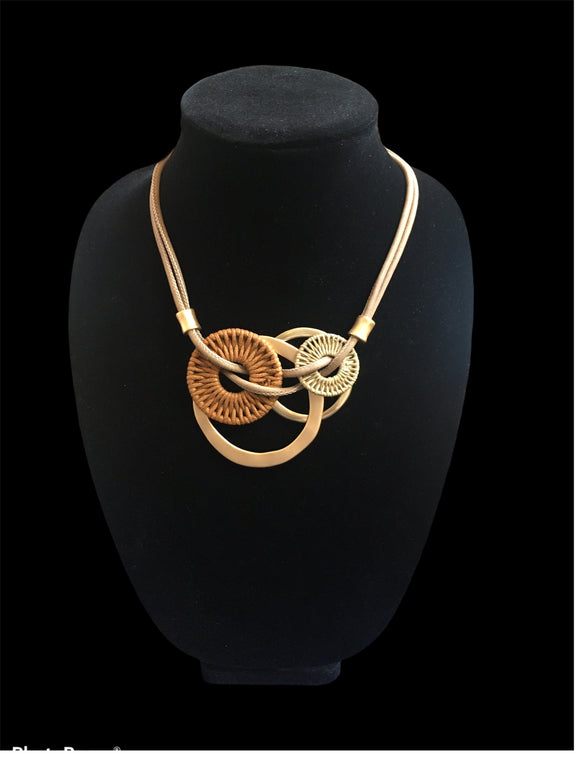 Bold Circles Collide Necklace