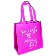 Eco Tote Bag - Pray More, Worry Less