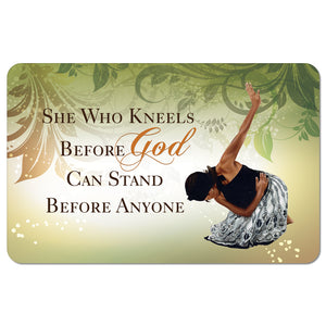 She Who Kneels Memory Foam Bath Mat