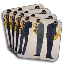 Sax Trio Beverage Coaster